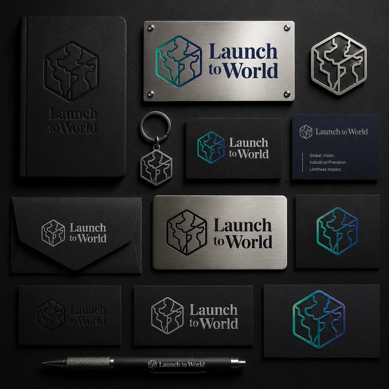 Industrial logo design collection — Jahanifar Studio