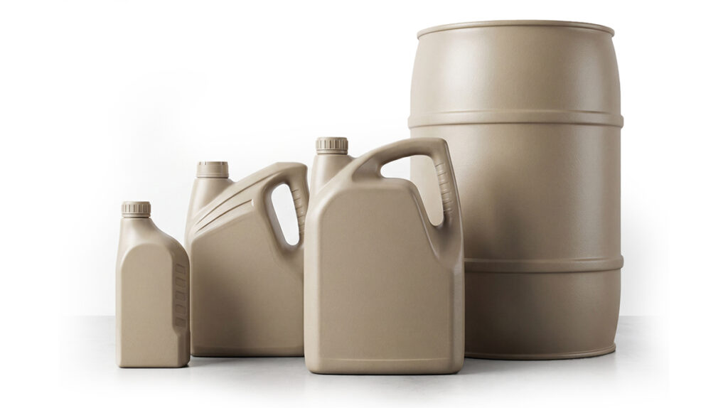 HDPE engine oil bottles