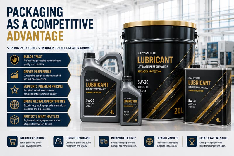 Packaging as a competitive advantage for lubricant brands