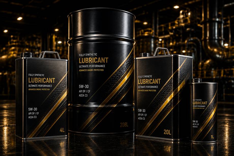 Premium metal packaging for lubricant brands